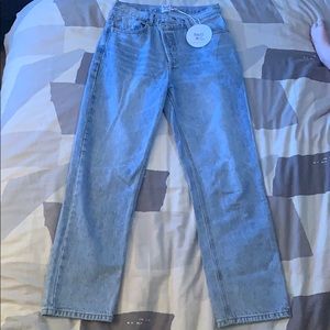 Princess Polly asymmetrical Holly jeans